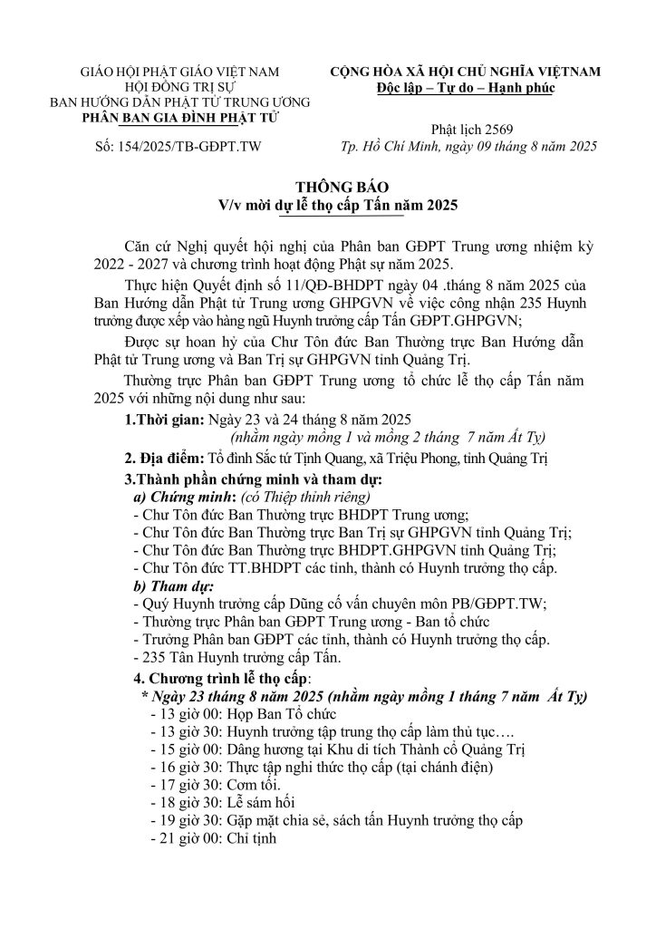 THONG BAO MOI DU LE THO CAP hinh anh 0